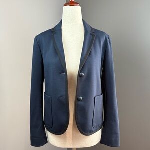 The Academy Blazer by Gap Size 0 Petite Navy Lined Tailored Fit